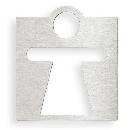 Bemeta Hotel Indicator toaleta pentru femei, inox mat