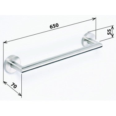 Bemeta Neo Suport prosop baie tip bara 66 cm, inox