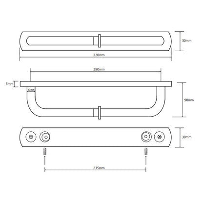 Bemeta Omega Suport hartie igienica dublu, inox mat