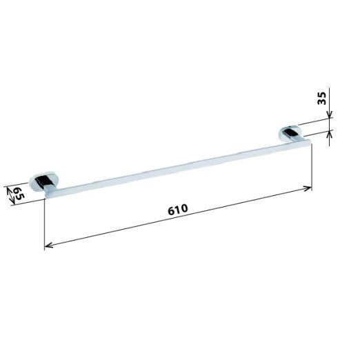 Bemeta Oval Suport prosop baie tip bara 60 cm