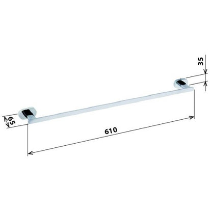 Bemeta Oval Suport prosop baie tip bara 60 cm