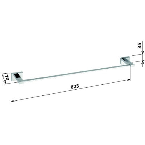 Bemeta Plaza Suport prosop baie tip bara 60 cm