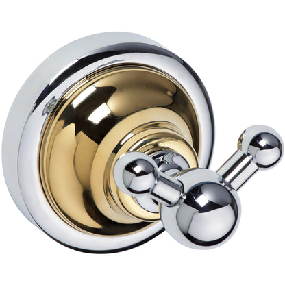 Bemeta Retro Cuier baie dublu, auriu/crom
