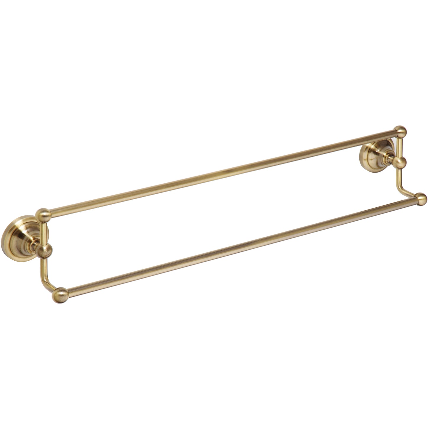 Bemeta Retro Suport prosop baie tip bara dubla, bronz