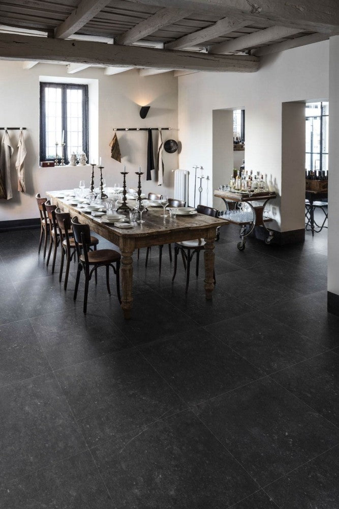 Gresie interior portelanata rectificata antracit 60x60 cm, Marazzi Mystone Bluestone Antracite