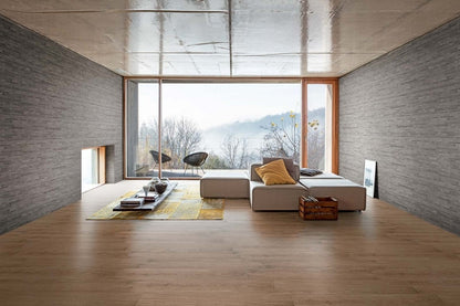 Gresie interior portelanata rectificata maro 25x150 cm, Marazzi Treverkmust Brown Selection