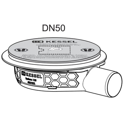 Set promo Sifon pardoseala Kessel System 125 Basic cu capac inox