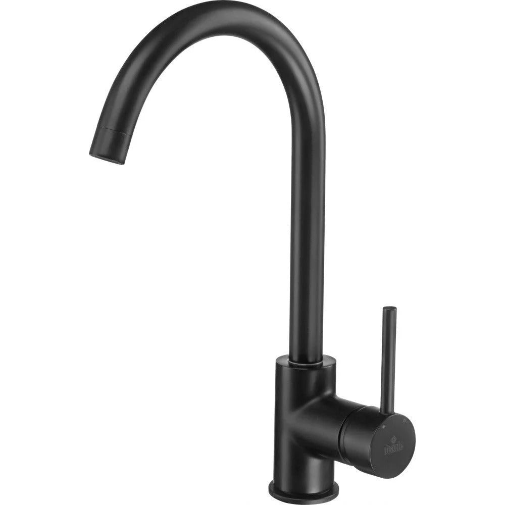 Deante Magnetic Set chiuveta bucatarie granit 56x50 cm, negru si baterie monocomanda Deante Milin negru