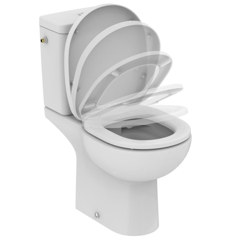 Set promo Vas WC pe pardoseala cu rezervor aparent si capac soft close Ideal Standard Connect 36x66 cm evacuare orizontala