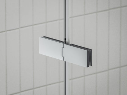 Cabina dus patrata cu usa batanta Ravak Cool COSD2+COPS 100x100 cm, profil crom