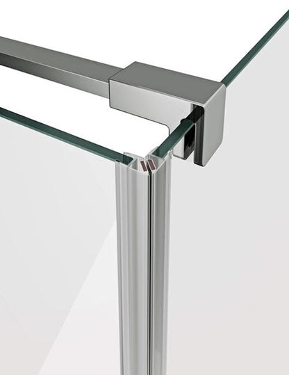 Cabina dus dreptunghiulara cu usa batanta Ravak Cool COSD1+COPS 80x100 cm, profil crom