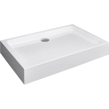 Set promo Cabina dus patrata cu usi glisante Radaway Alienta DWJ+S 120x90 cm, cadita si sifon