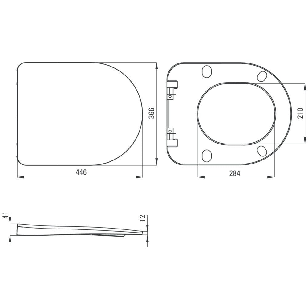 Set Vas WC suspendat cu capac soft close si bideu Deante Peonia Rimless 36x51 cm evacuare orizontala, antracit