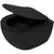 Vas WC suspendat Deante Peonia Nero Rimless 36x51 cm evacuare orizontala, negru