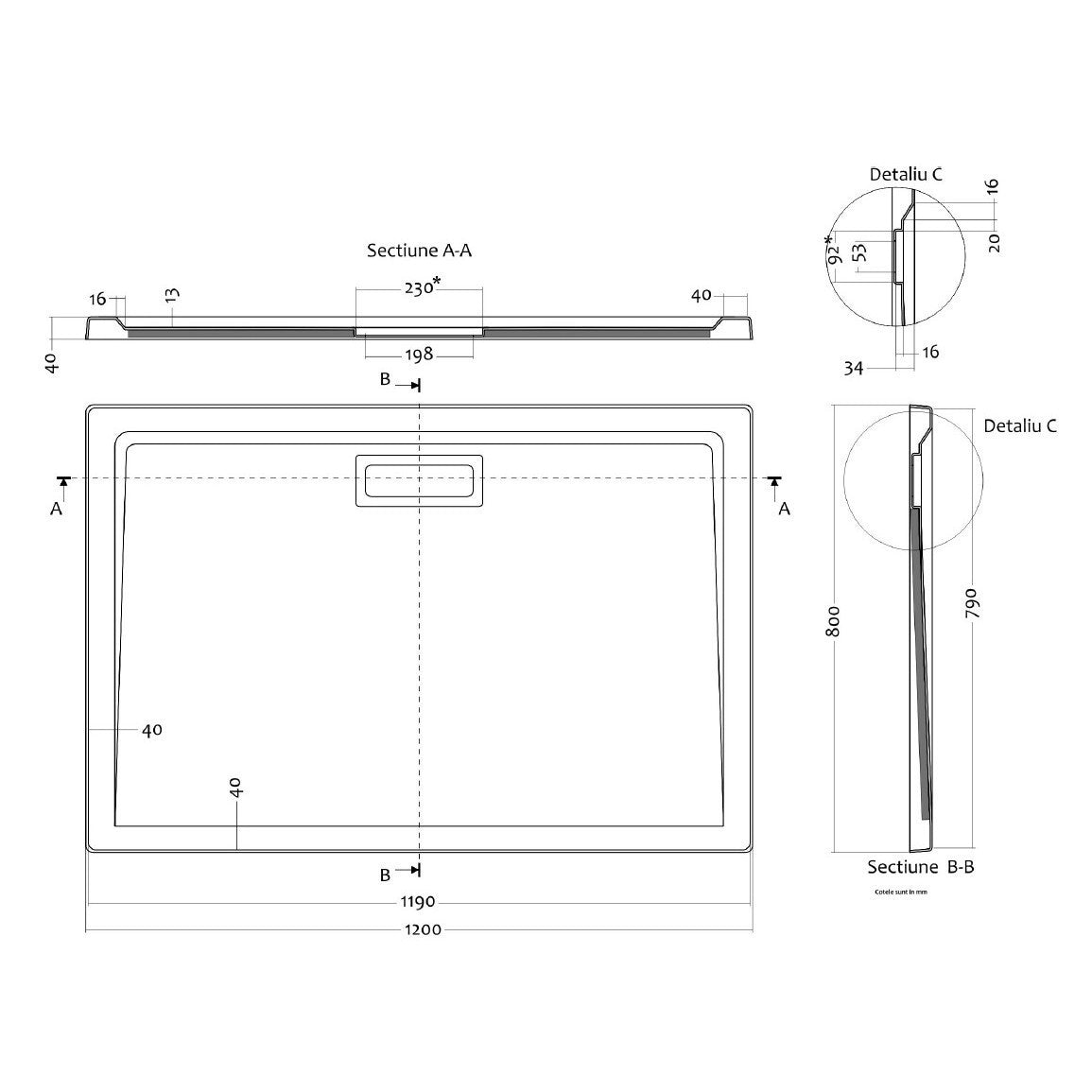 Set promo Cabina dus dreptunghiulara cu usa glisanta Belform Clear 120x80 cm si cadita