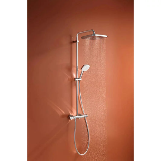 Coloana dus cu baterie si termostat Grohe Tempesta System 250 Cube