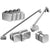 Ravak B Set BSDPS Set balamale, brate stabilizatoare si manere cabina de dus, 110, montaj dreapta