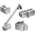 Ravak B SET BSD2 Set balamale, brate stabilizatoare si manere cabina de dus, 100, montaj stanga