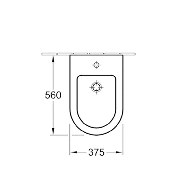 Villeroy & Boch Subway 2.0 Bideu suspendat 37x56 cm