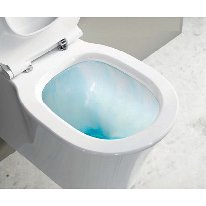 Set promo Vas WC pe pardoseala cu rezervor aparent si capac soft close Ideal Standard Connect Air AquaBlade 37x67 cm evacuare orizontala sau verticala