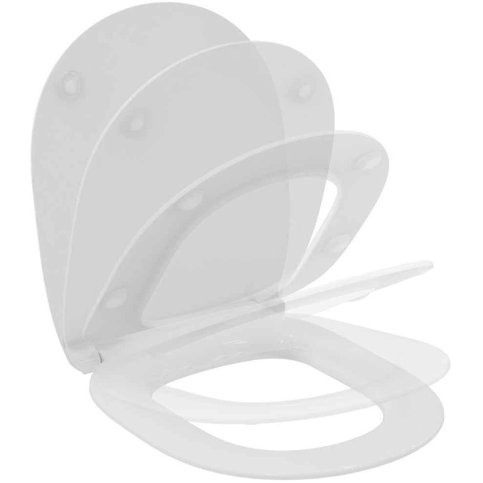 Set promo Vas WC suspendat cu rezervor incastrat, clapeta baterie si capac soft close Ideal Standard 37x55 cm evacuare orizontala