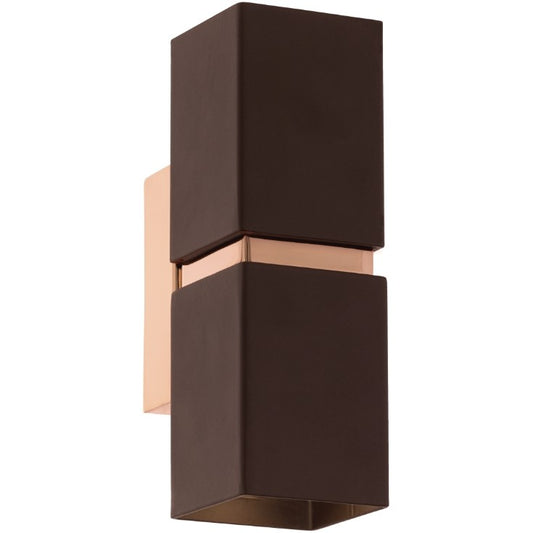 Eglo Passa Aplica patrata 2x3.3W, maro