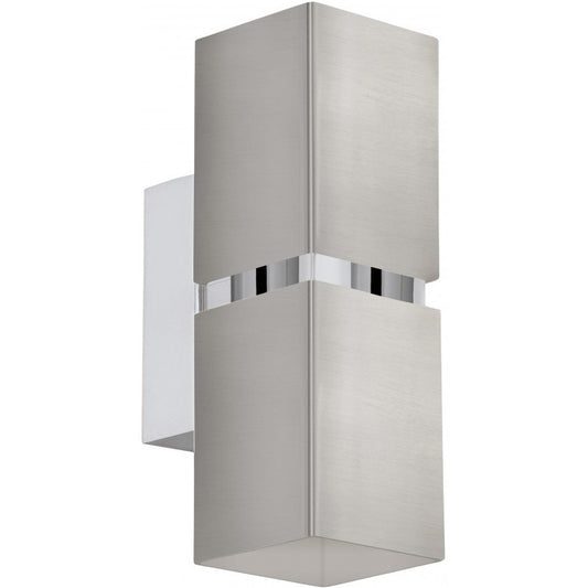 Eglo Passa Aplica patrata 2x3.3W, crom mat