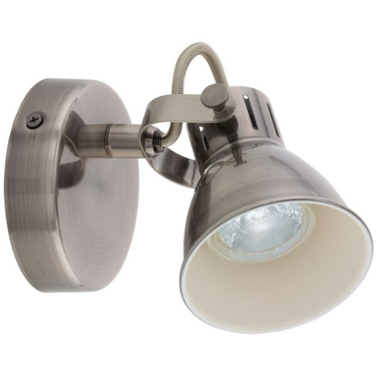 Eglo Seras Aplica cu spot 1x3.3W, crom mat (nickel-antique)