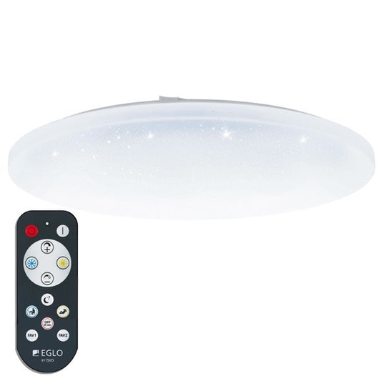 Eglo Frania-A Plafoniera cu telecomanda, LED TW 1x36W, alb (efect cristal)