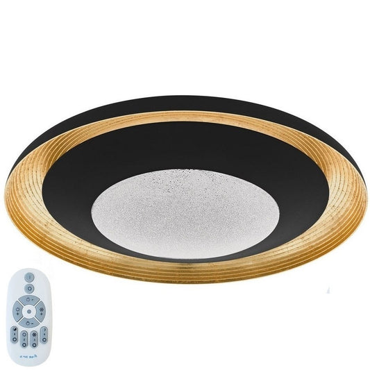 Eglo Canicosa 2 Plafoniera cu telecomanda, 1x24.5W, negru/auriu