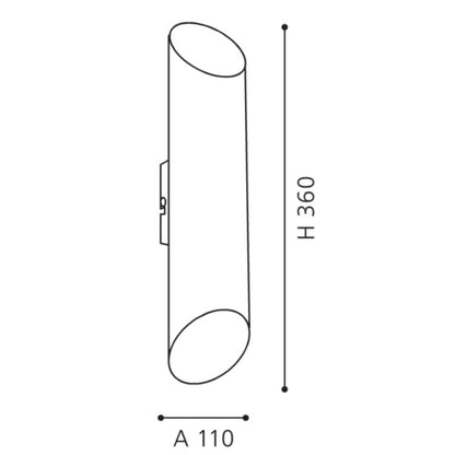 Eglo Agolada Aplica 2x3.7W, negru