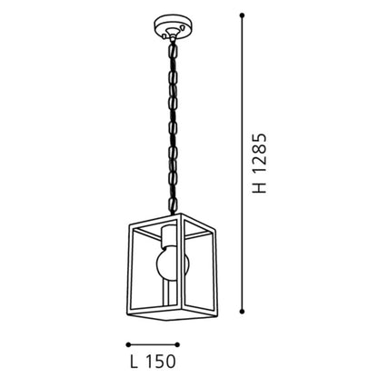 Eglo Alamonte 1 Lampa suspendata 1x60W, negru