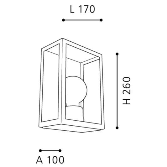 Eglo Alamonte Aplica 1x60W, inox