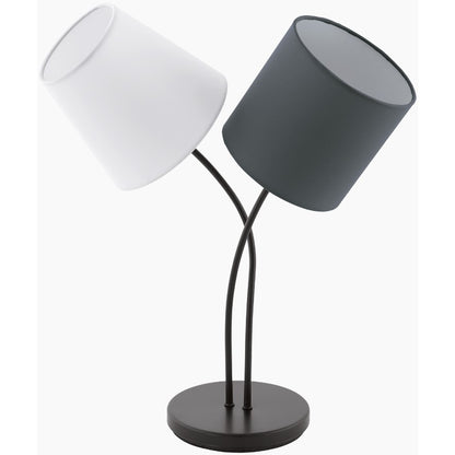 Eglo Almeida Veioza 2x40W, alb/antracit