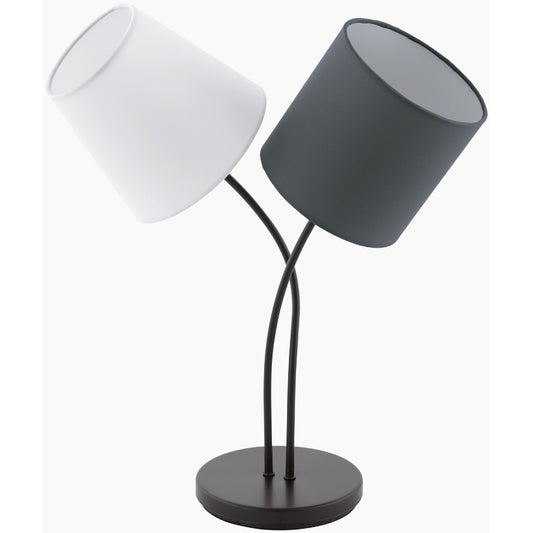 Eglo Almeida Veioza 2x40W, alb/antracit