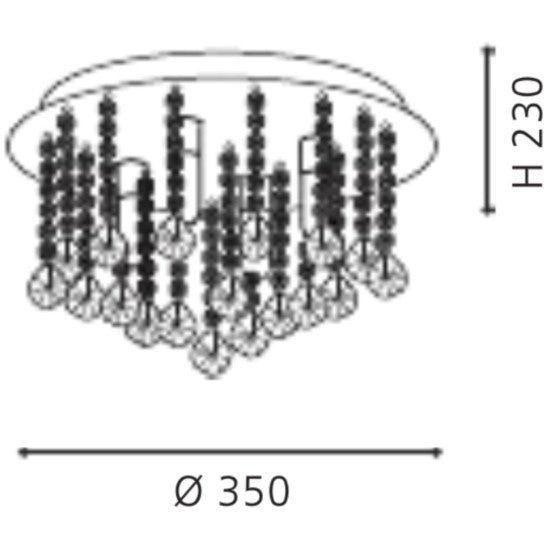Eglo Almonte Plafoniera 4x2.5W