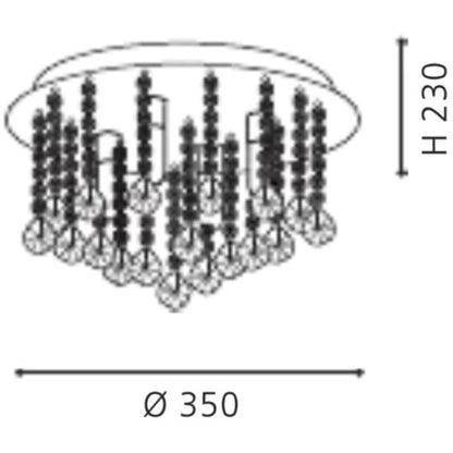 Eglo Almonte Plafoniera 4x2.5W