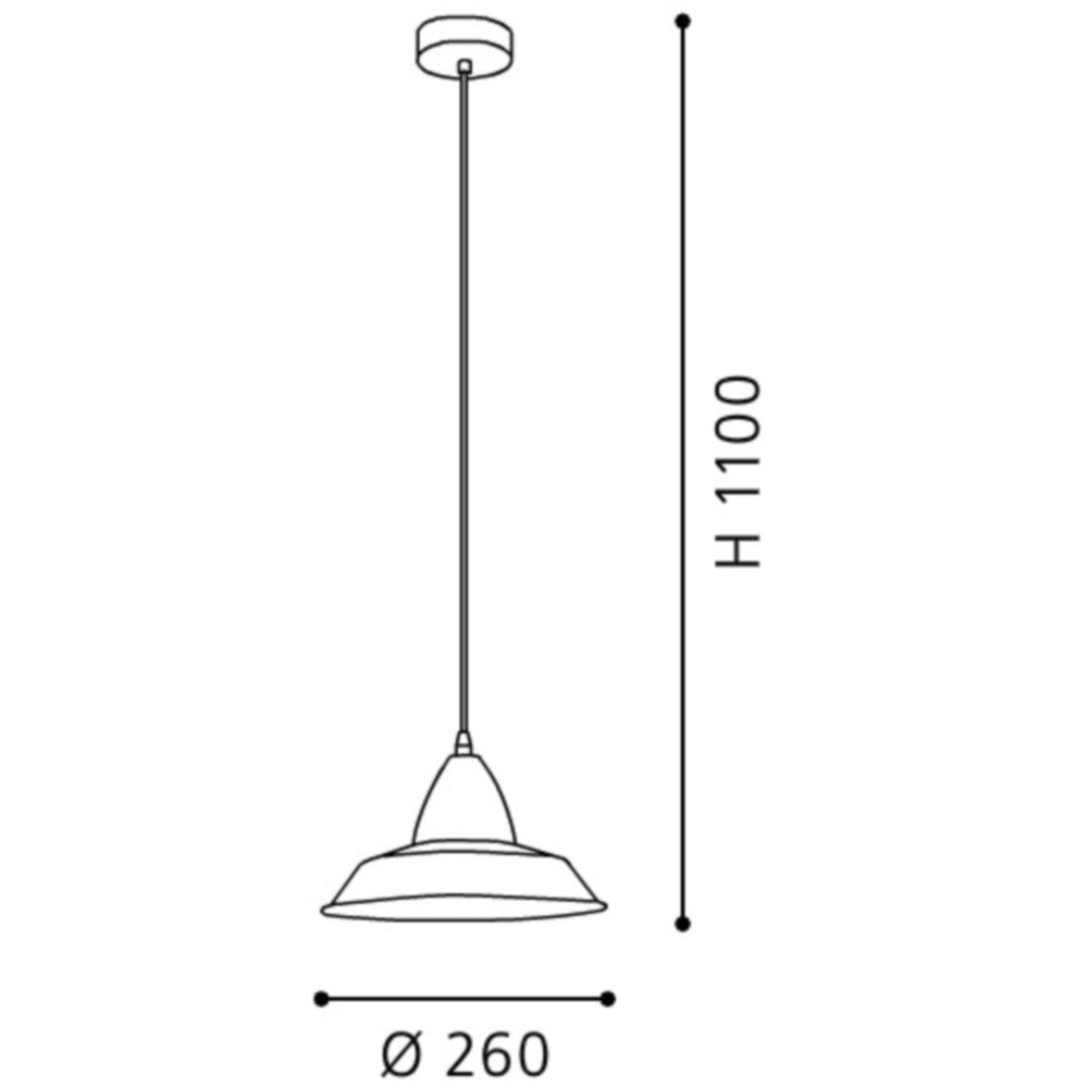 Eglo Auckland Pendul 1x60W, cupru