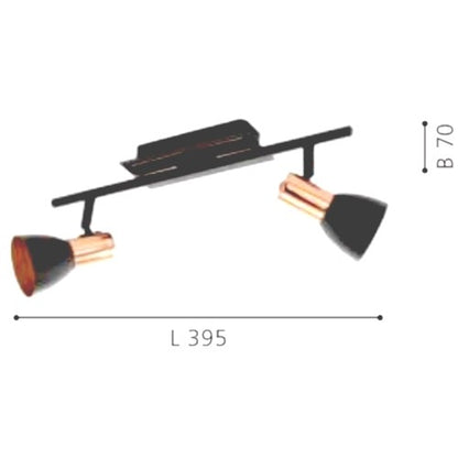 Eglo Barnham Plafoniera cu spoturi LED 2x3.3W