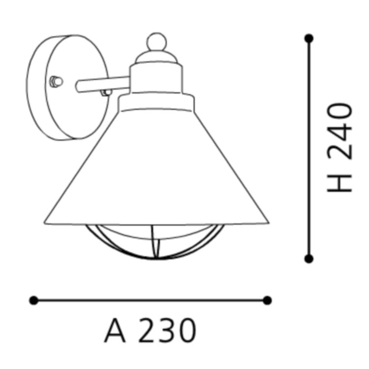 Eglo Barrosela Aplica 1x40W, cupru