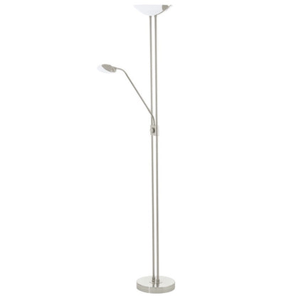 Eglo Baya Led Lampadar 1x20W si 2x2.5W, nichel mat