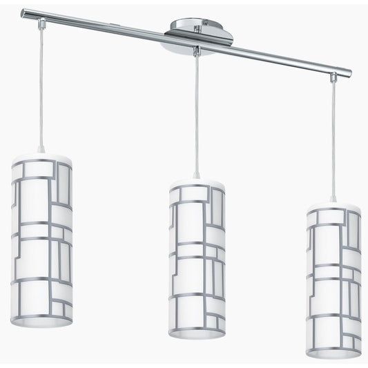 Eglo Bayman Lustra 3x60W, alb/crom