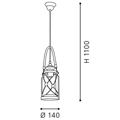 Eglo Bradford Pendul 1x60W, argintiu