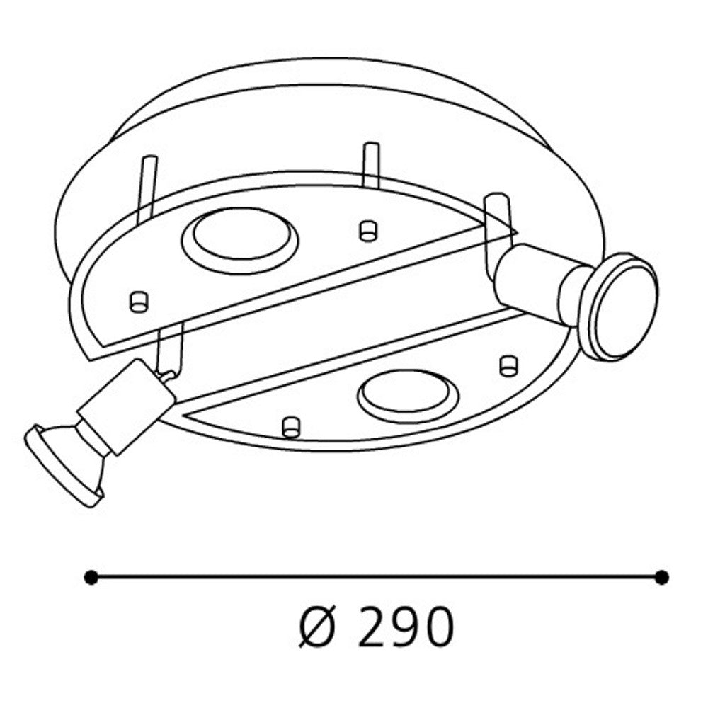 Eglo Cabo 1 Plafoniera cu spoturi 4x3W, alb
