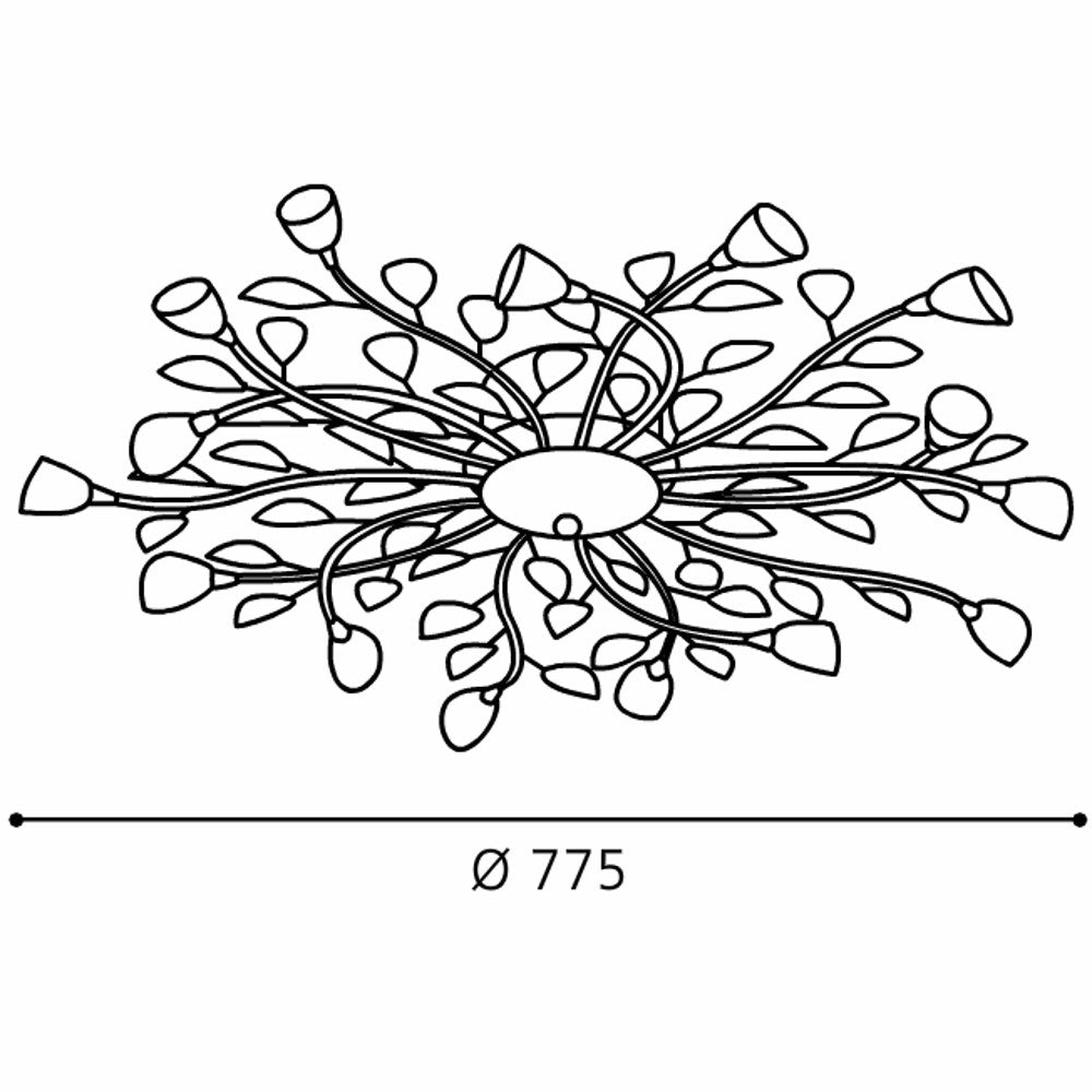 Eglo Campania Plafoniera 15x10W, crom