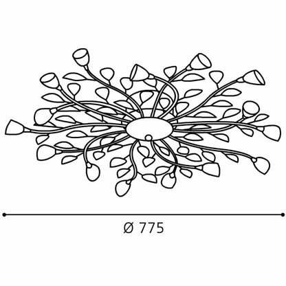 Eglo Campania Plafoniera 15x10W, crom