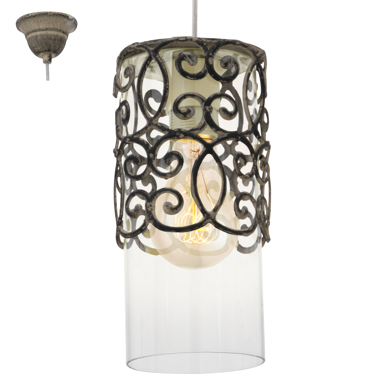 Eglo Cardigan Pendul 1x60W, maro