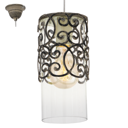 Eglo Cardigan Pendul 1x60W, maro