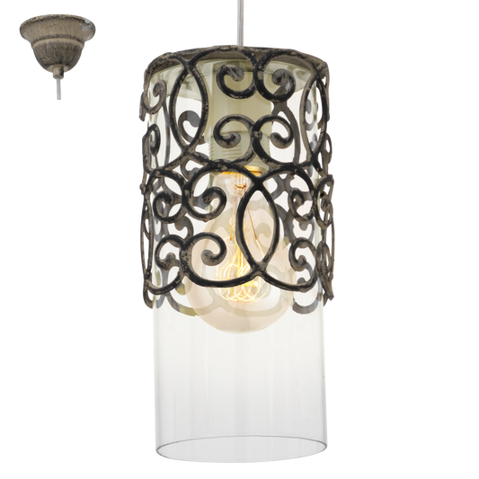 Eglo Cardigan Pendul 1x60W, maro