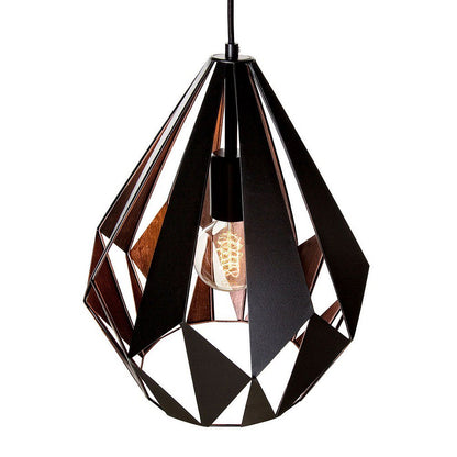 Eglo Carlton 1 Pendul 1x60W, negru/cupru